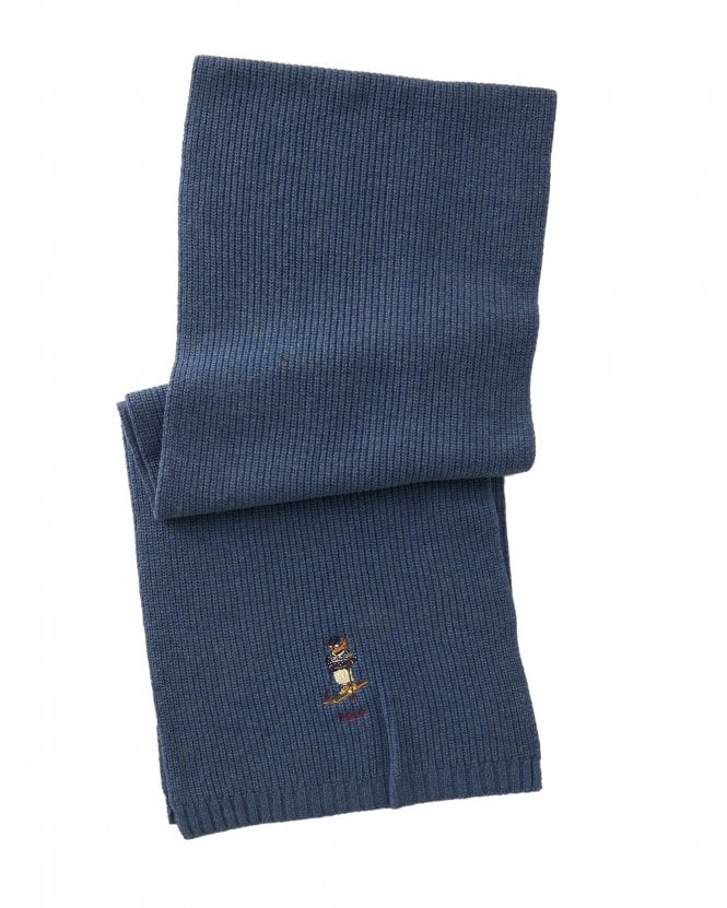 [PC0769-445] ADULT POLO RALPH LAUREN CHUNKY RIBBED BEAR SCARF