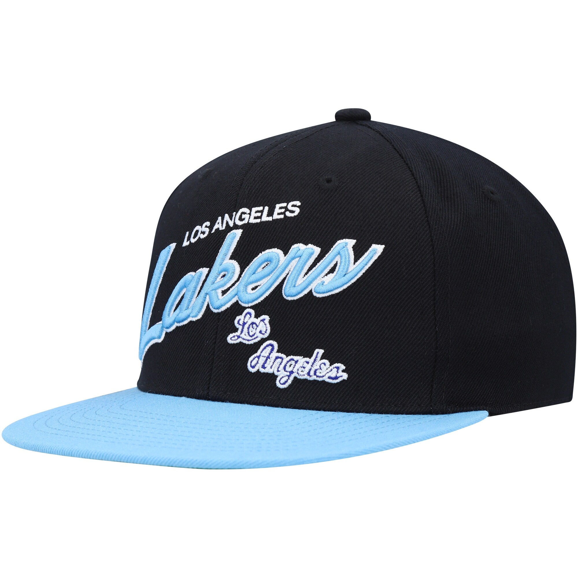 Mens MITCHELL & NESS NBA TEAM SCRIPT 2.0 FITTED HWC LAKERS