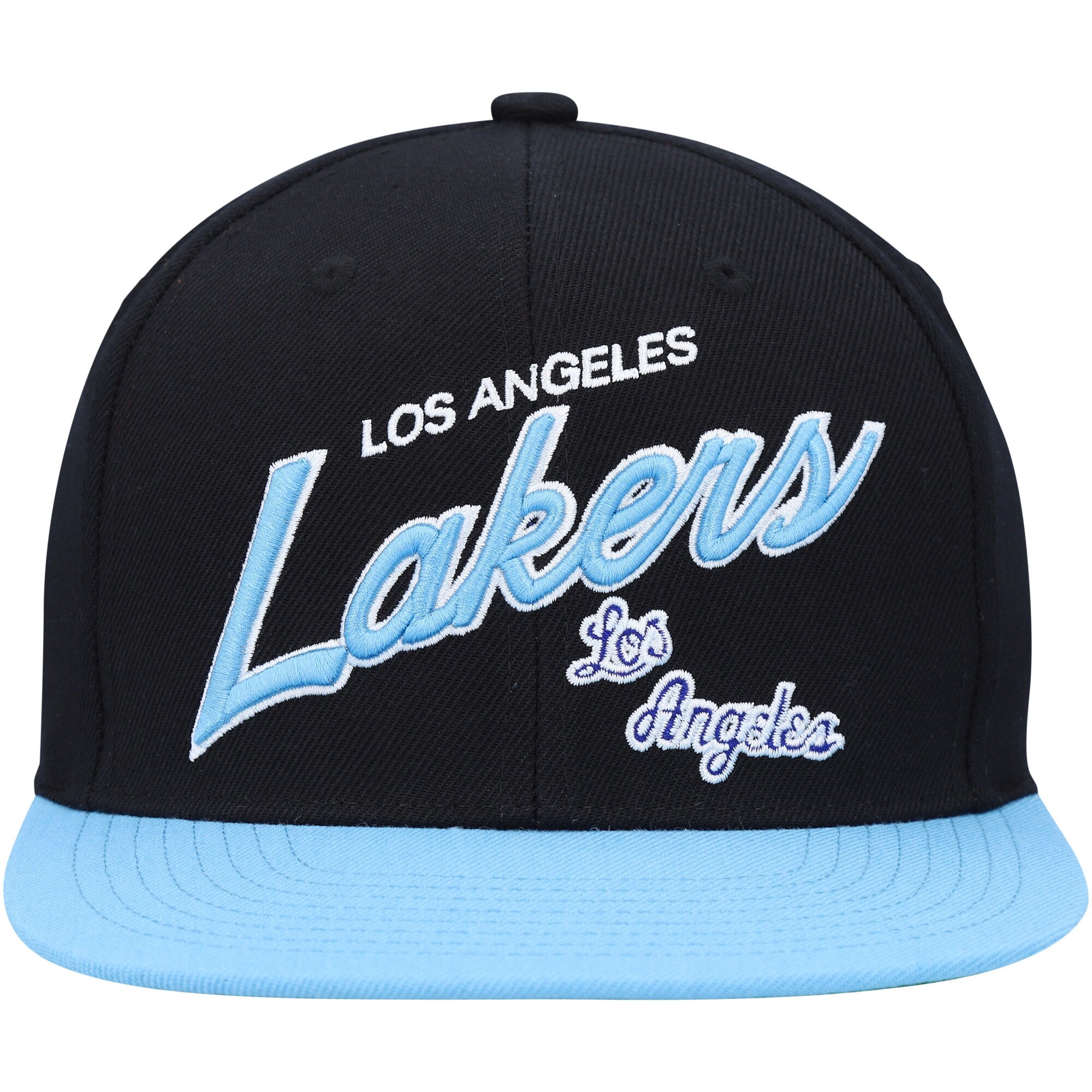 Mens MITCHELL & NESS NBA TEAM SCRIPT 2.0 FITTED HWC LAKERS