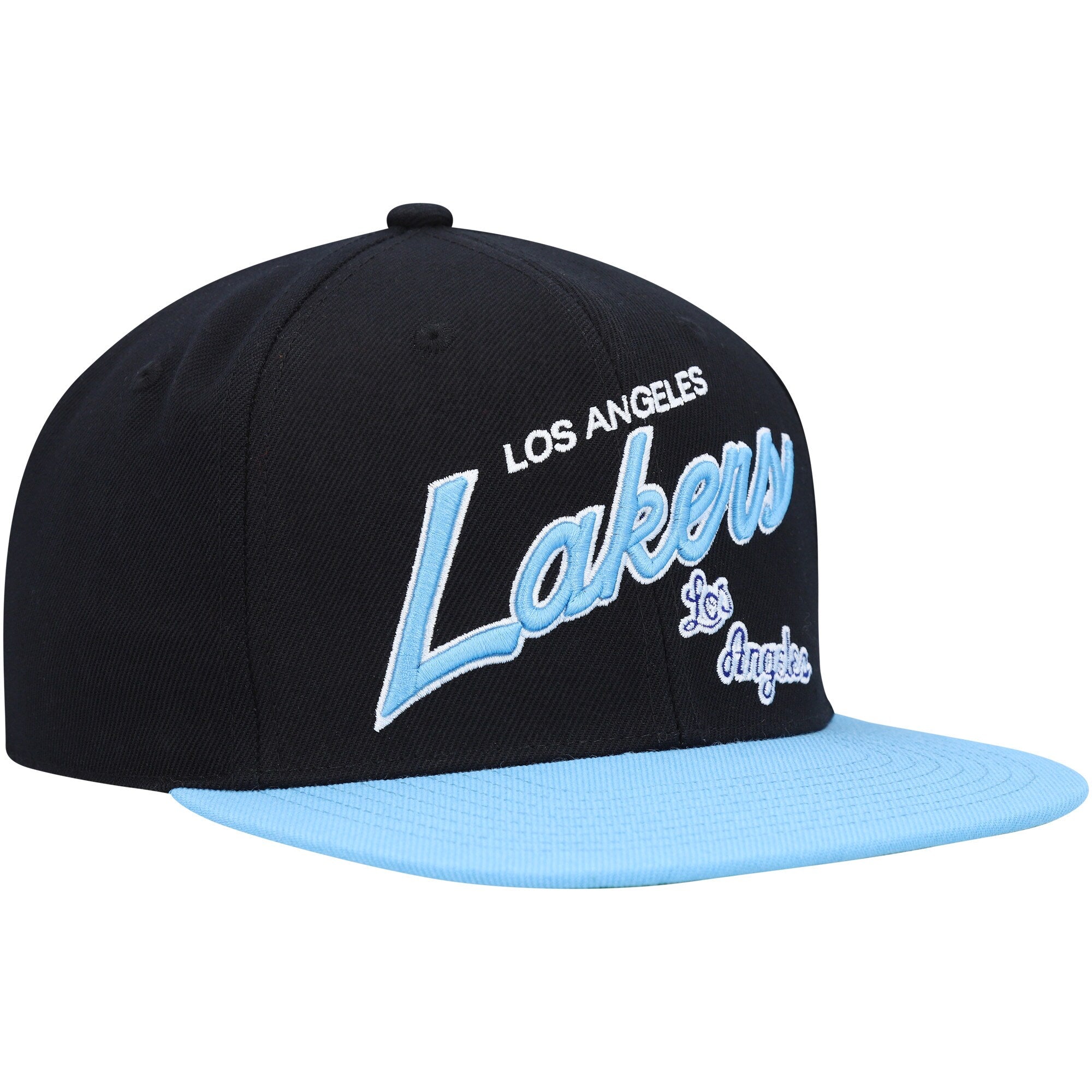 Mens MITCHELL & NESS NBA TEAM SCRIPT 2.0 FITTED HWC LAKERS