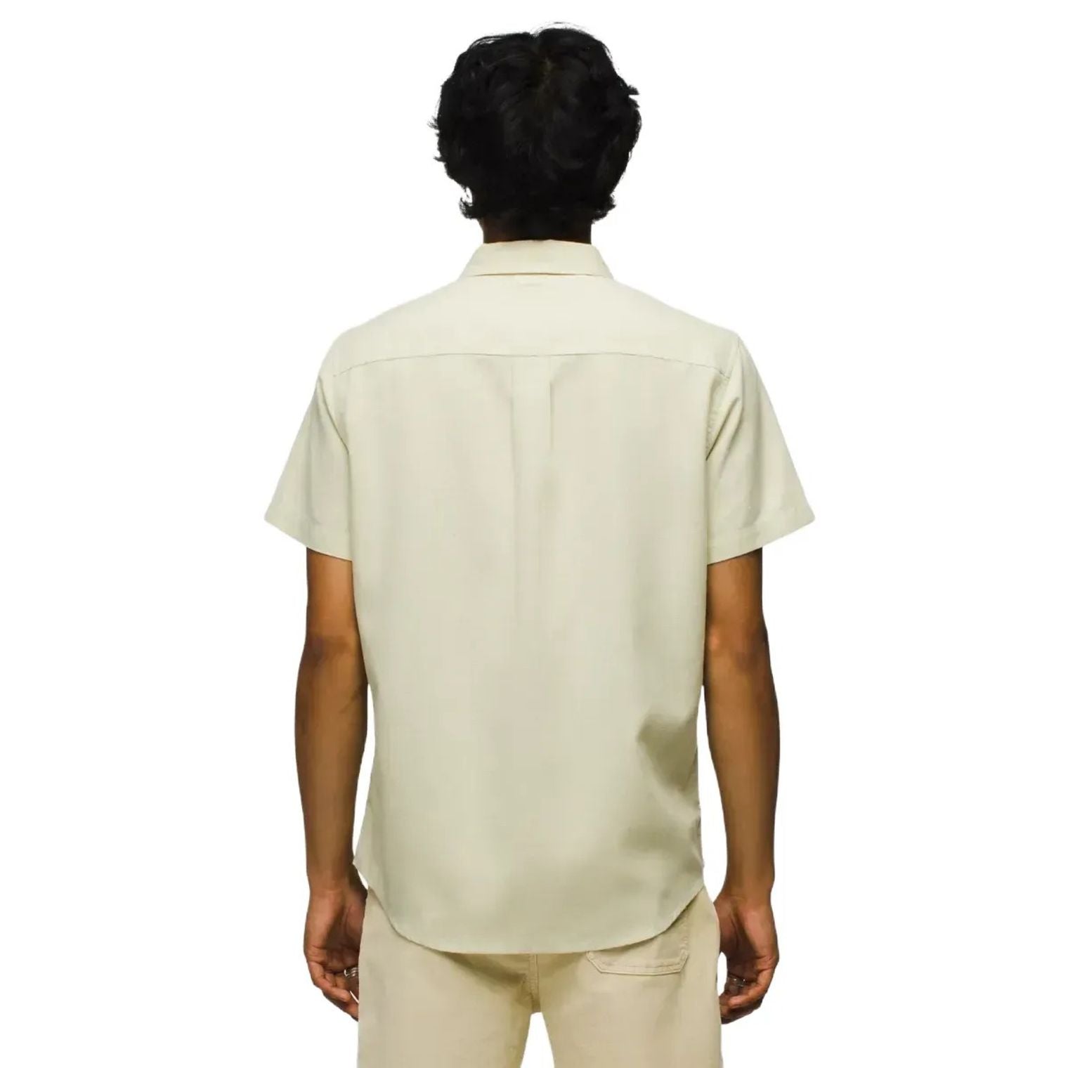 MENS PRANA LINDORES SHORT SLEEVE BUTTON DOWN STANDARD FIT SHIRT