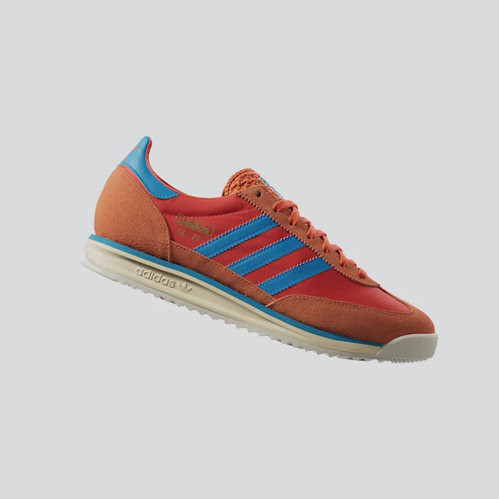 [JS0748] MENS ADIDAS SL 72 RS 'COLLEGIATE ORANGE BRIGHT BLUE'