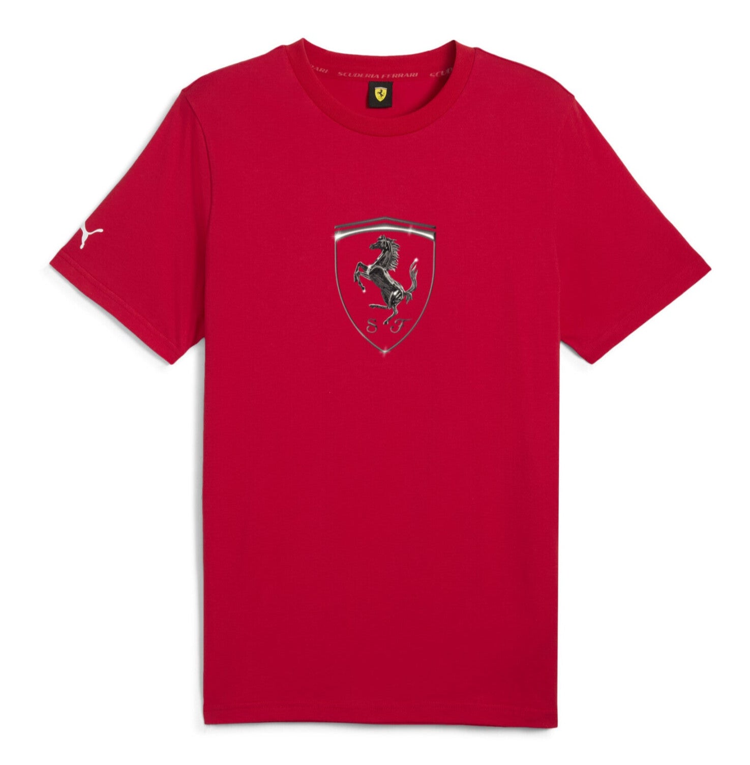 [630189-02] Mens Puma FERRARI RACE TONAL BIG SHIELD TEE