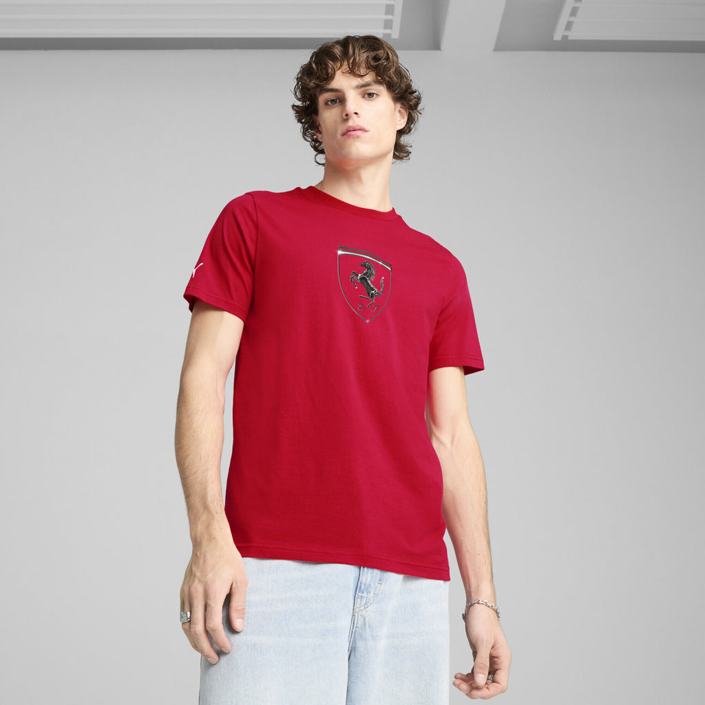 [630189-02] Mens Puma FERRARI RACE TONAL BIG SHIELD TEE