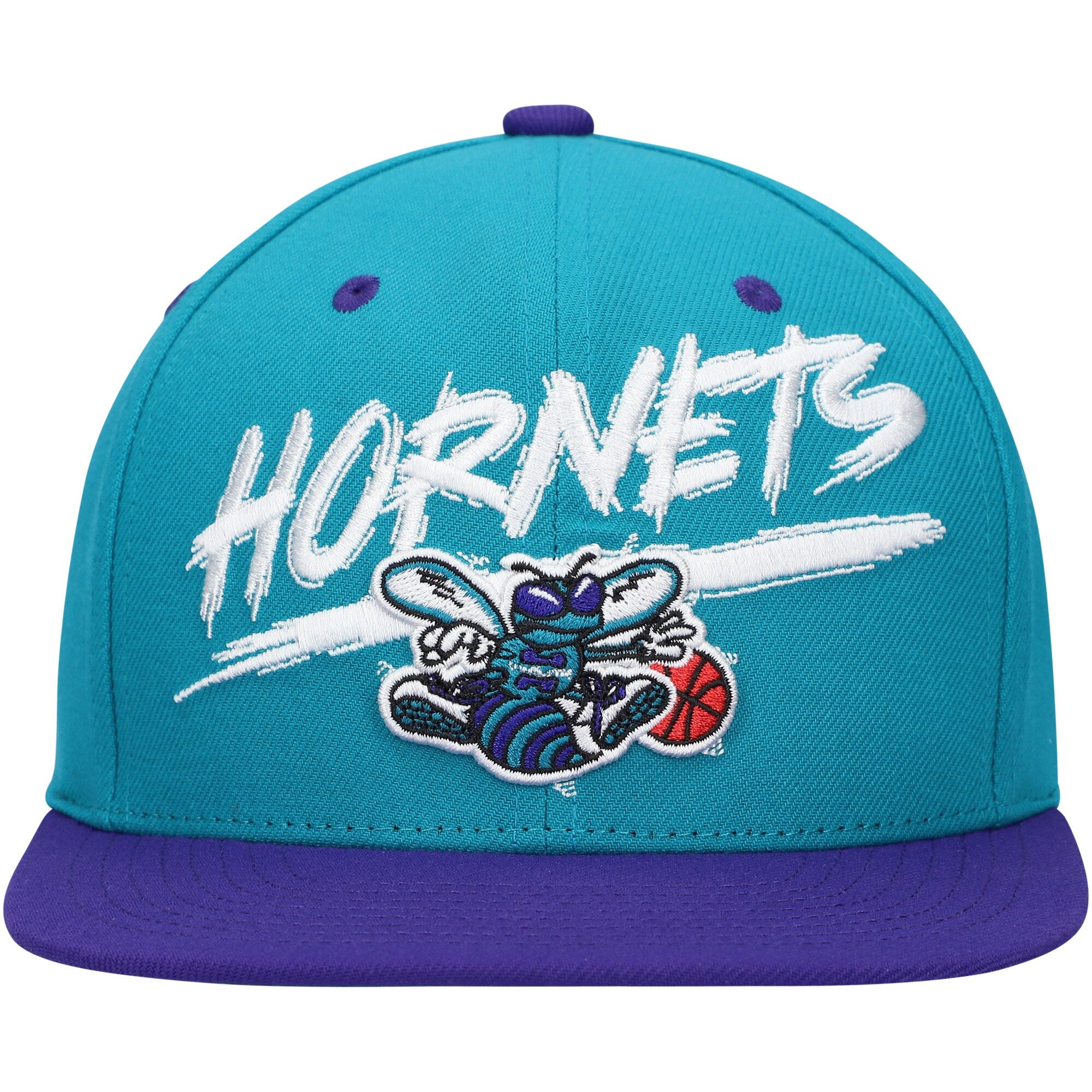 Mens MITCHELL & NESS NBA TRANSCRIPT SNAPBACK HWC HORNETS