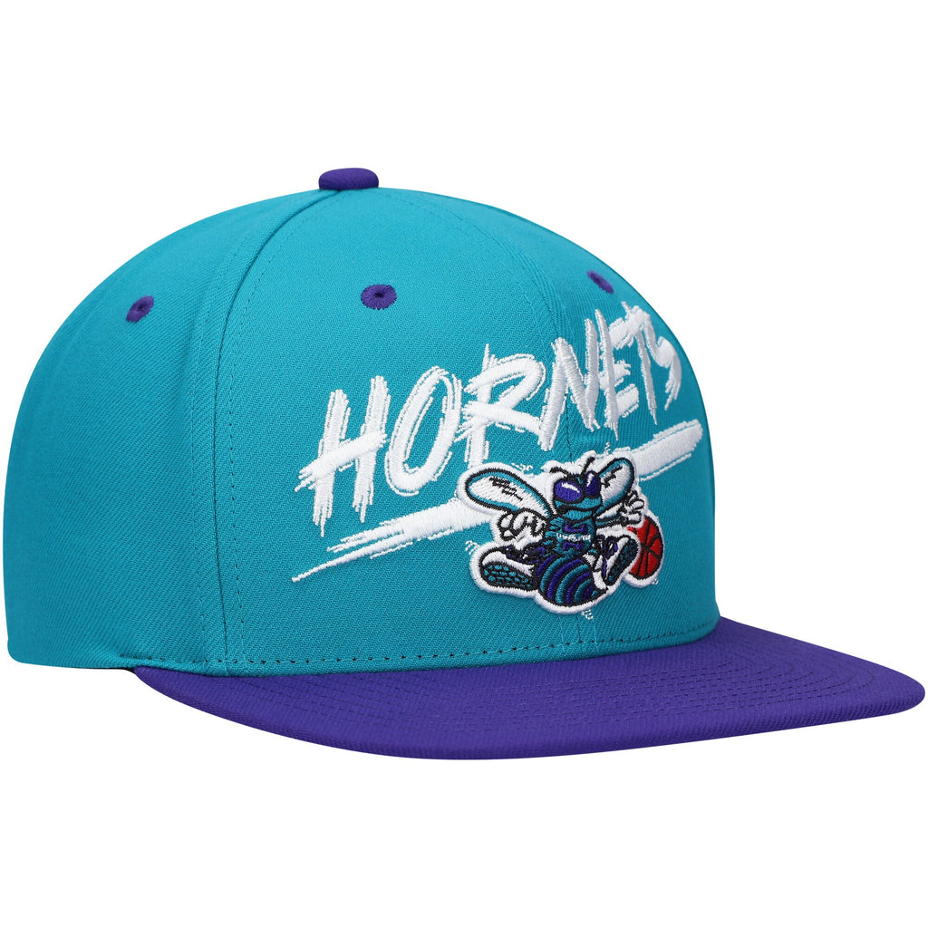 Mens MITCHELL & NESS NBA TRANSCRIPT SNAPBACK HWC HORNETS