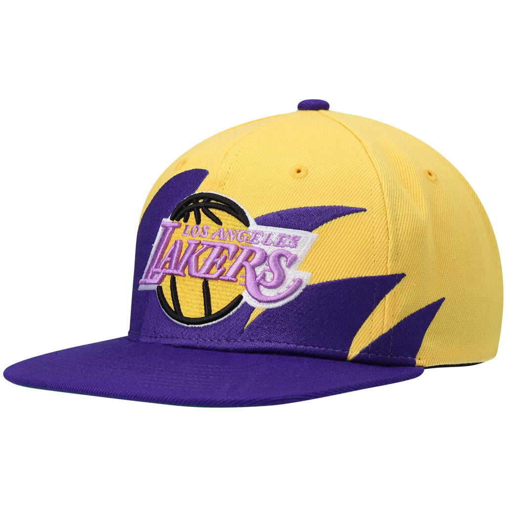 [HHSS2978-LALYYPPPYWPR] MENS MITCHELL & NESS NBA LA LAKERS SHARKTOOTH SNAPBACK