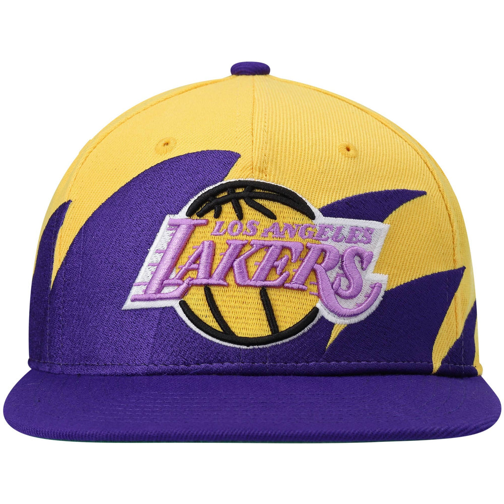 [HHSS2978-LALYYPPPYWPR] MENS MITCHELL & NESS NBA LA LAKERS SHARKTOOTH SNAPBACK