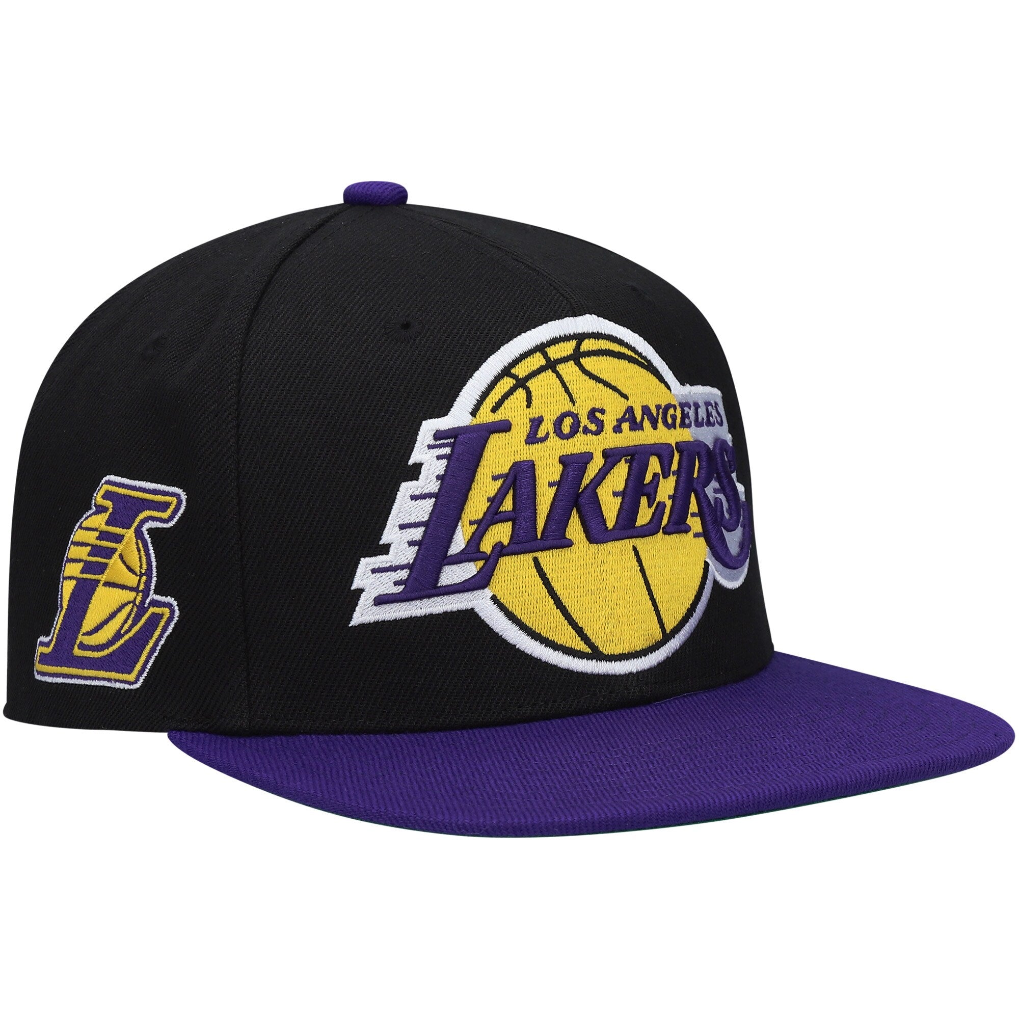 Mens MITCHELL & NESS NBA XL WORDMARK SNAPBACK LAKERS
