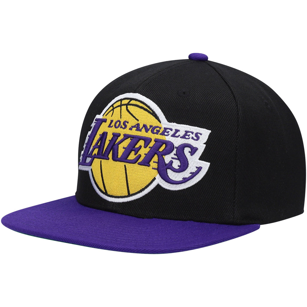 Mens MITCHELL & NESS NBA XL WORDMARK SNAPBACK LAKERS