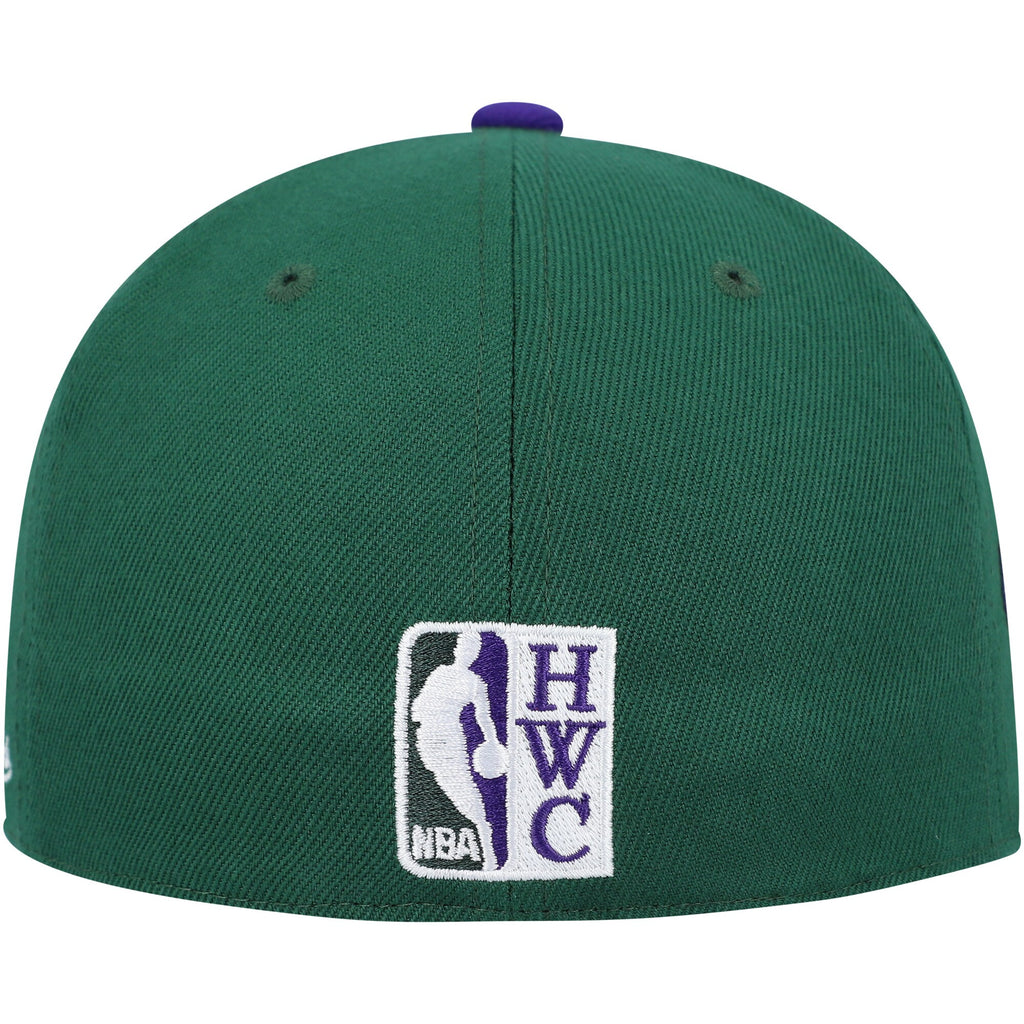 [6HSFSH22051-MBUGREN] MENS NBA MILWAUKEE BUCKS COAST 2 COAST FITTED