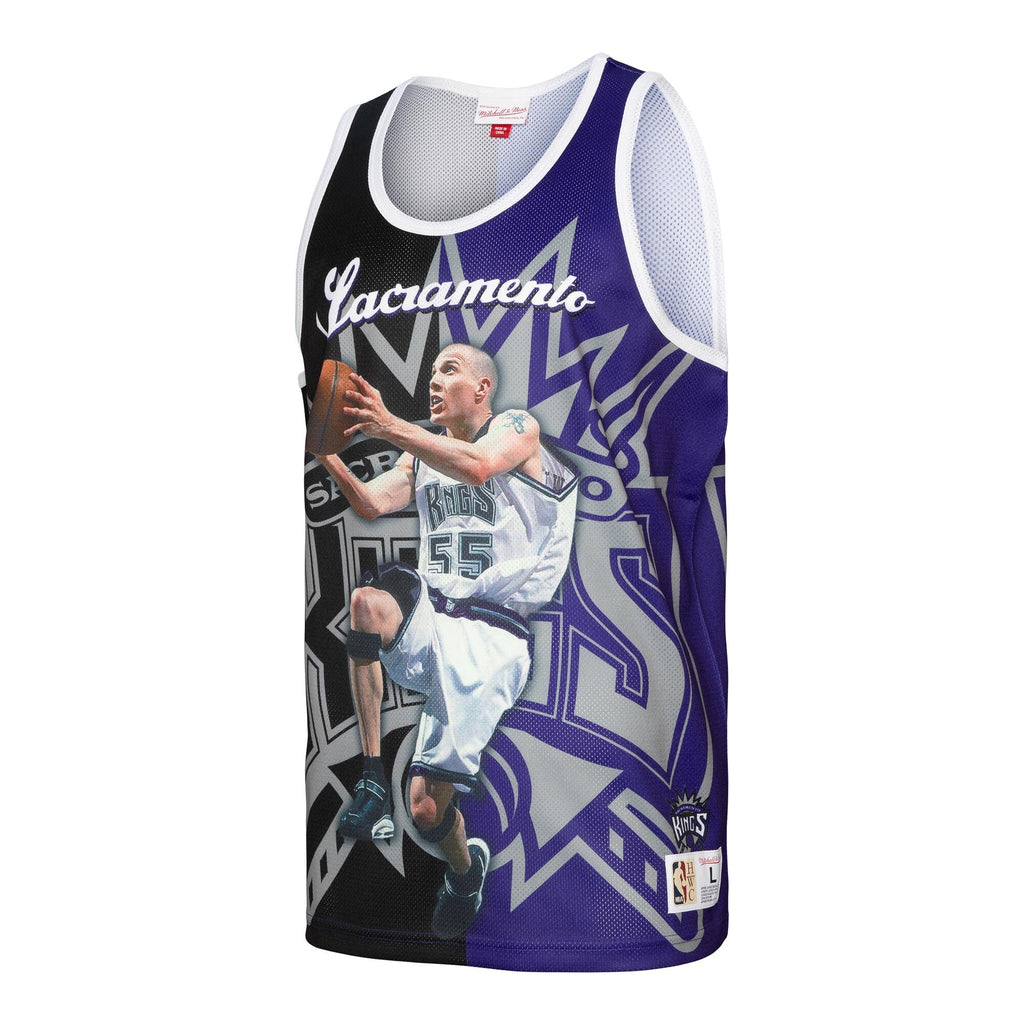 MENS MITCHELL & NESS SUBLIMATED PLAYER TANK KINGS JASON WILLIAMS