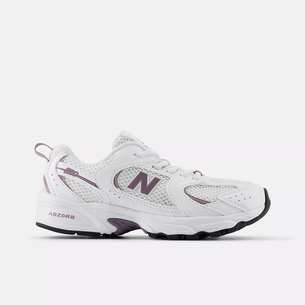 [PZ530SR] PRESCHOOL NEW BALANCE 530 'WHITE/DARK ICE WINE' (PS)