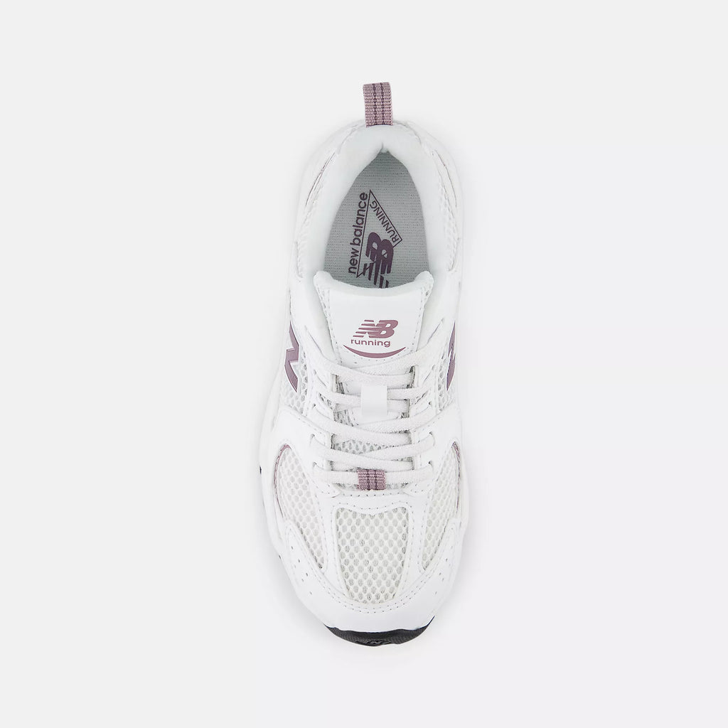 [PZ530SR] PRESCHOOL NEW BALANCE 530 'WHITE/DARK ICE WINE' (PS)