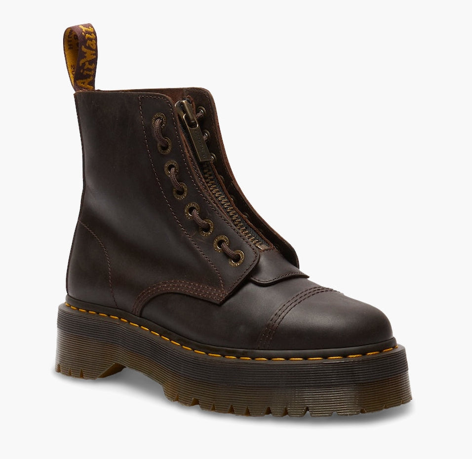 [40910200] UNISEX DR. MARTENS SINCLAIR CRAZY HORSE LEATHER PLATFORM BOOTS