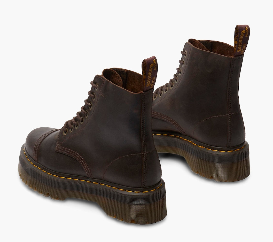 [40910200] UNISEX DR. MARTENS SINCLAIR CRAZY HORSE LEATHER PLATFORM BOOTS