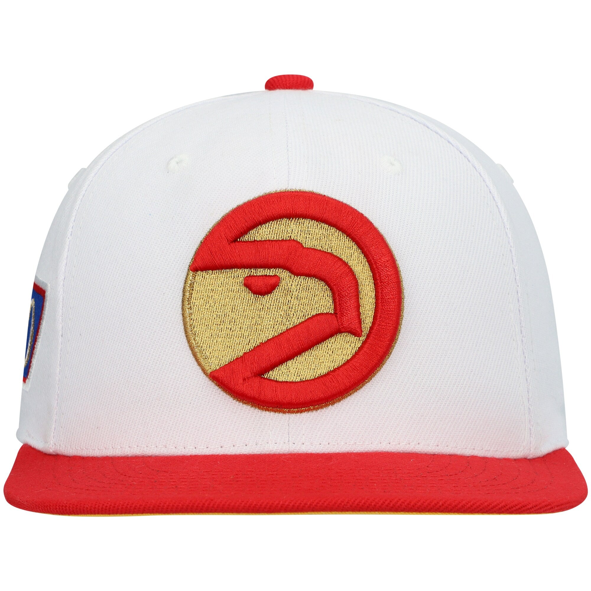 MENS MITCHELL & NESS NBA 50TH ANNI SNAPBACK HWC HAWKS - WHITE-RED