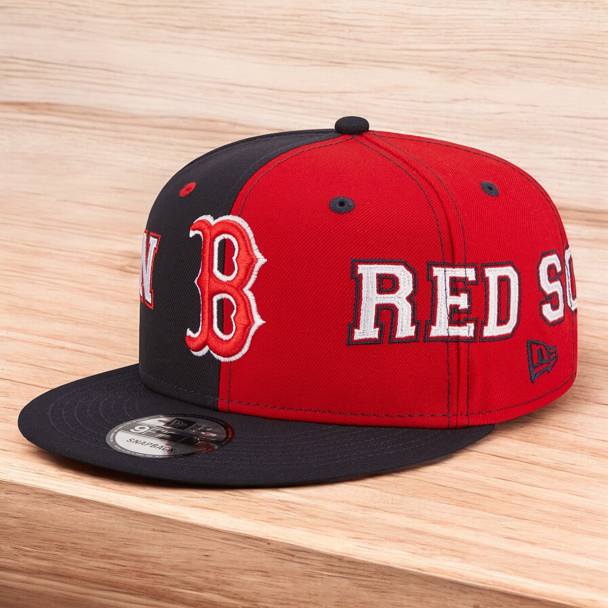 [60296594] Mens New Era MLB 950 TEAM SPLIT SNAPBACK - BOSTON RED SOX