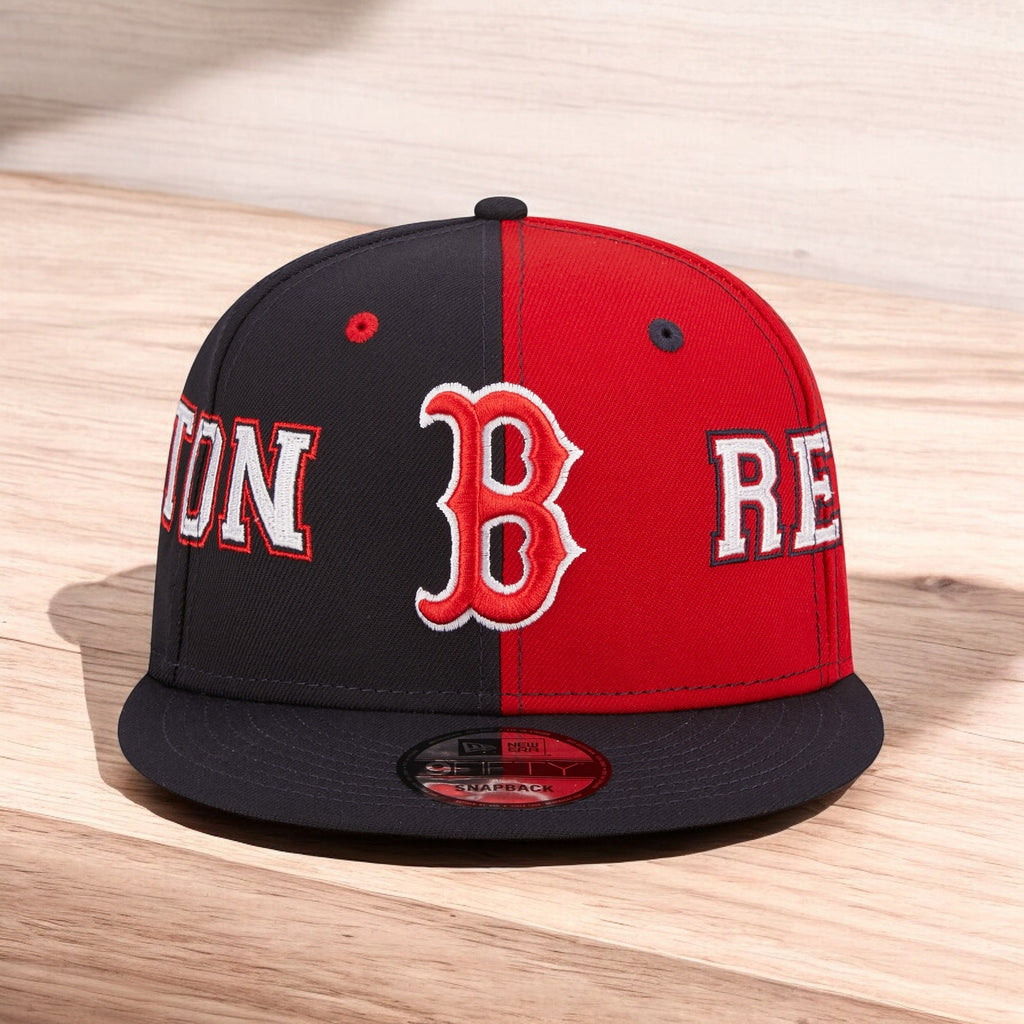 [60296594] Mens New Era MLB 950 TEAM SPLIT SNAPBACK - BOSTON RED SOX