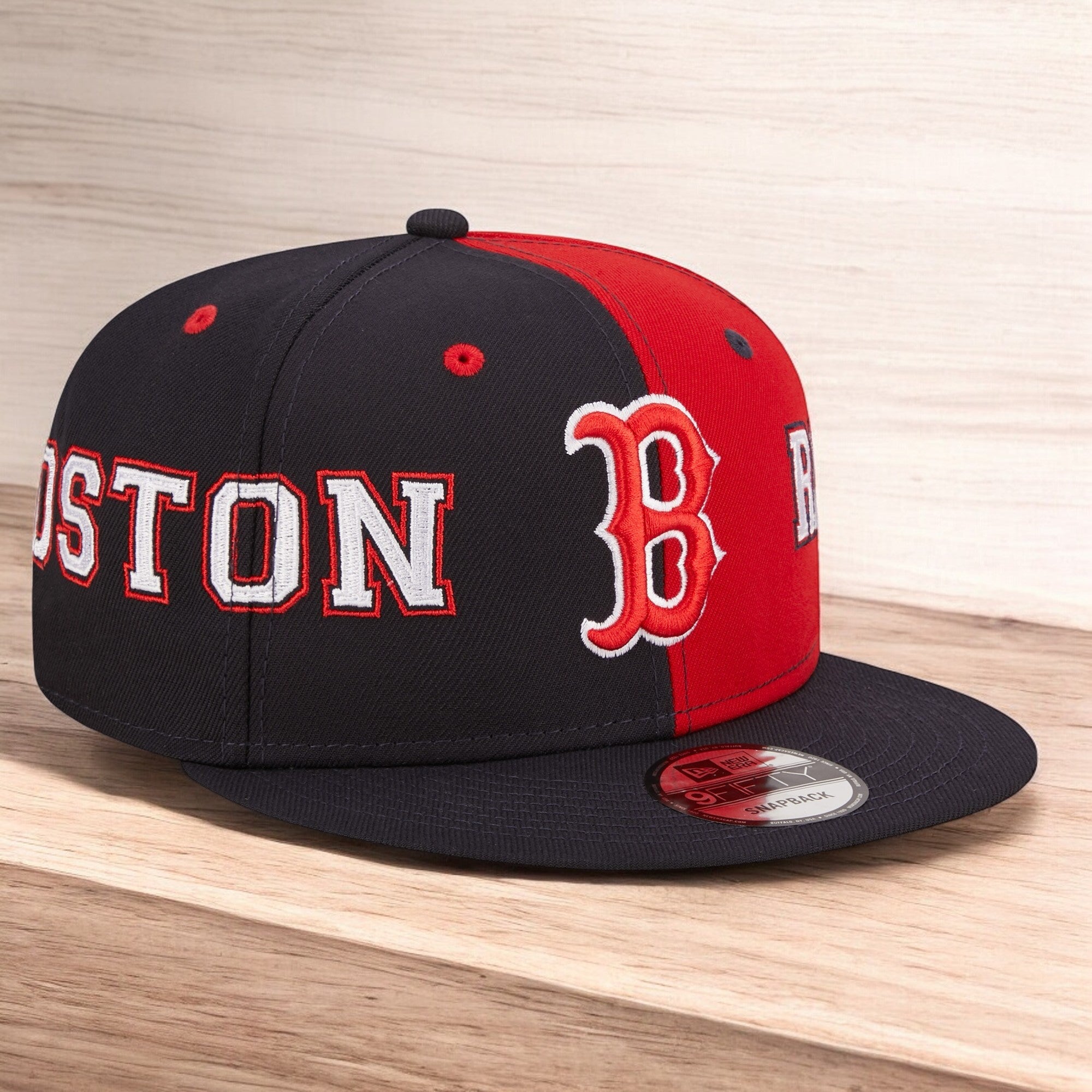 [60296594] Mens New Era MLB 950 TEAM SPLIT SNAPBACK - BOSTON RED SOX