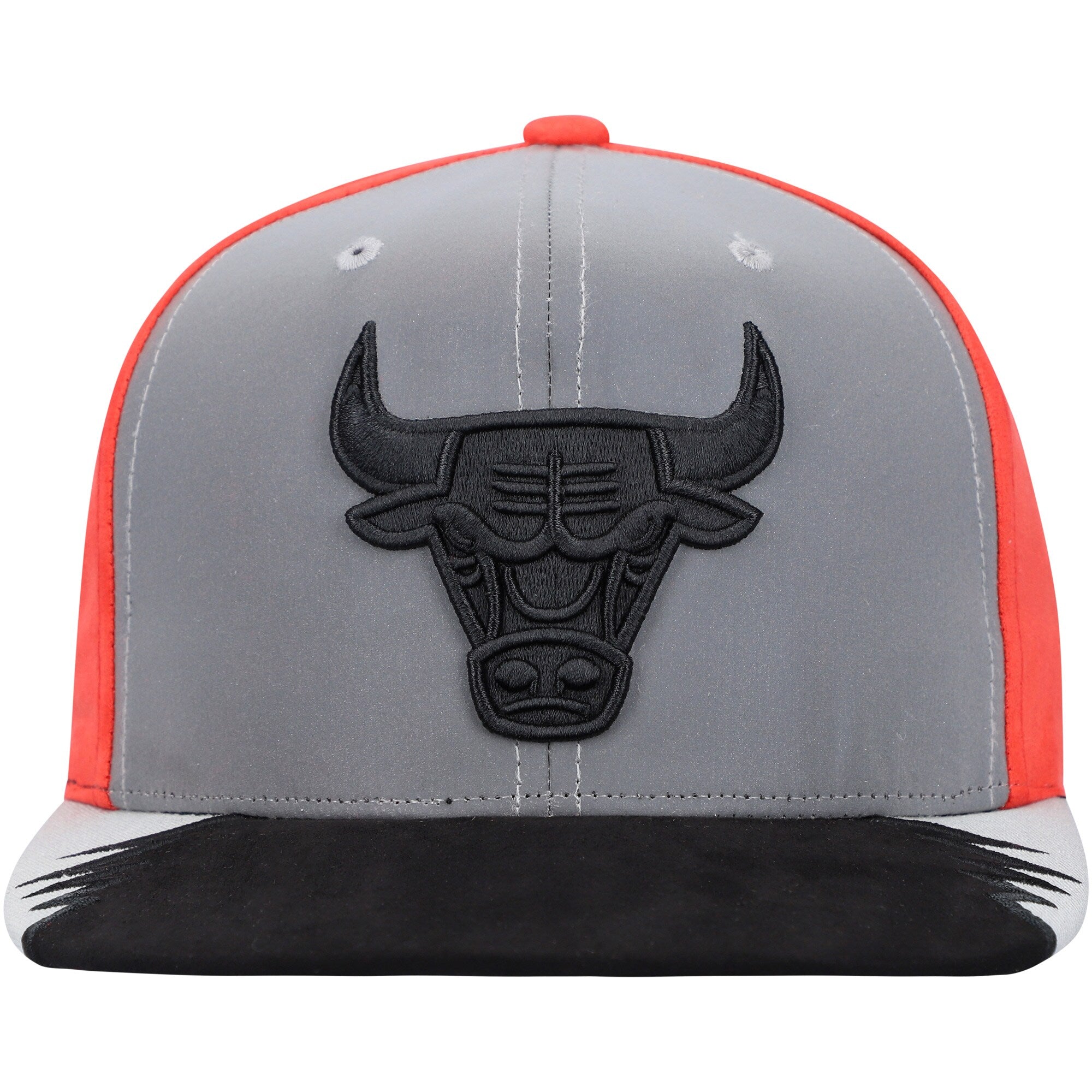 MENS MITCHELL & NESS NBA DAY 5 SNAPBACK BULLS - GREY-RED