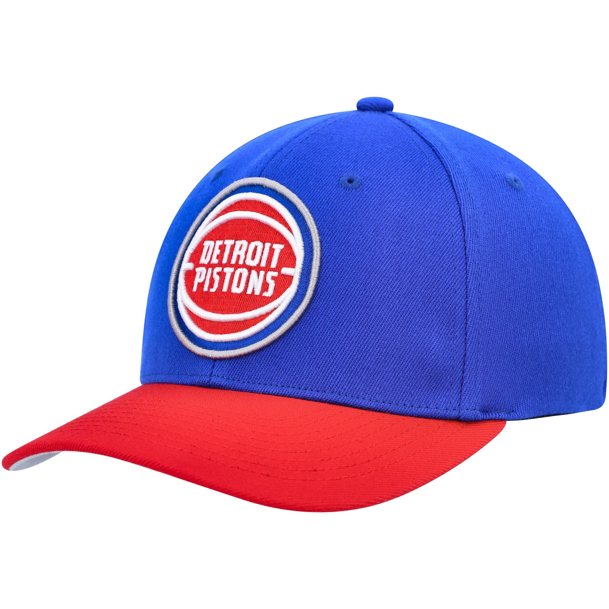 MENS MITCHELL & NESS NBA TEAM 2 TONE 2.0 STRETCH SNAPBACK NBA PISTONS