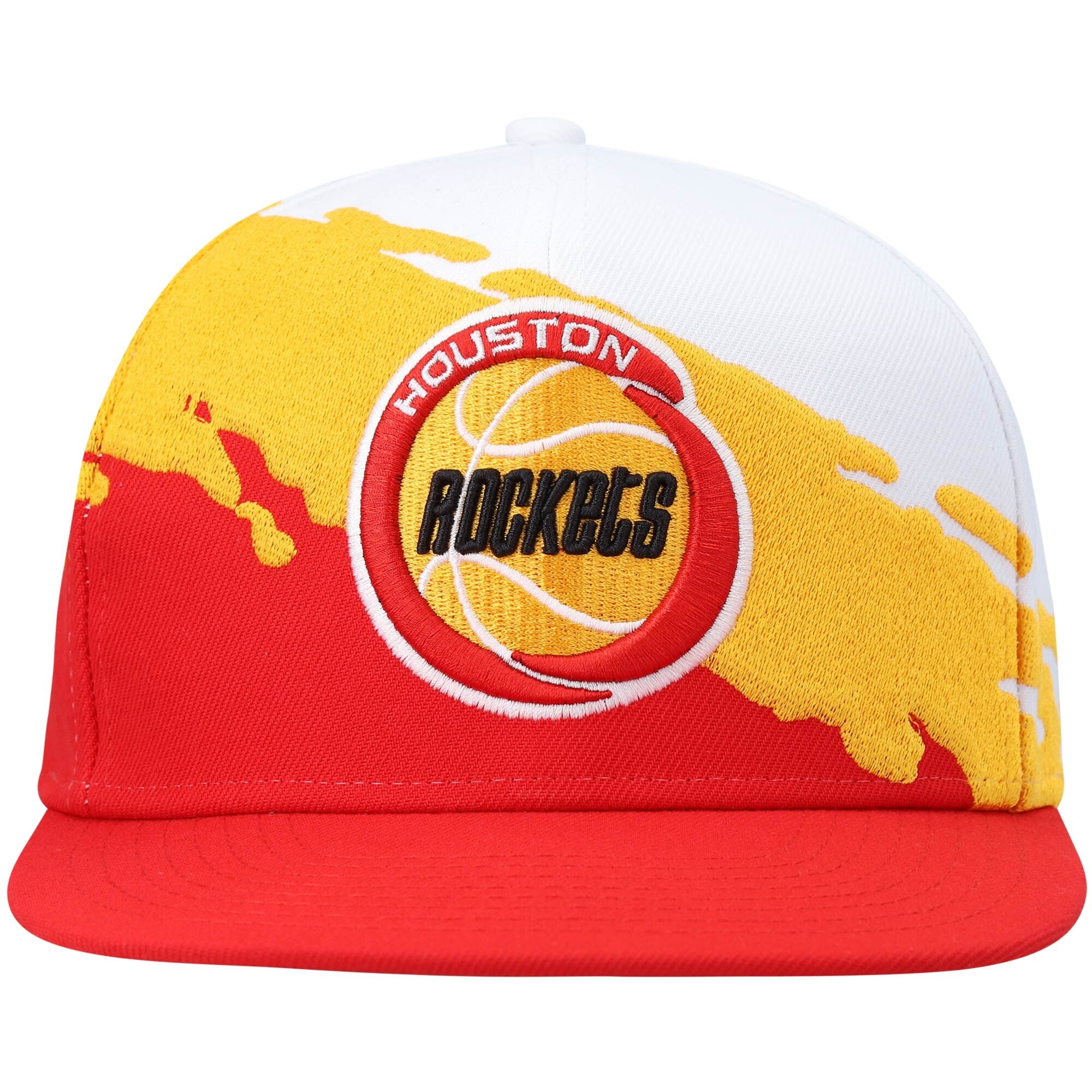 Mens MITCHELL & NESS NBA PAINTBRUSH SNAPBACK HWC ROCKETS