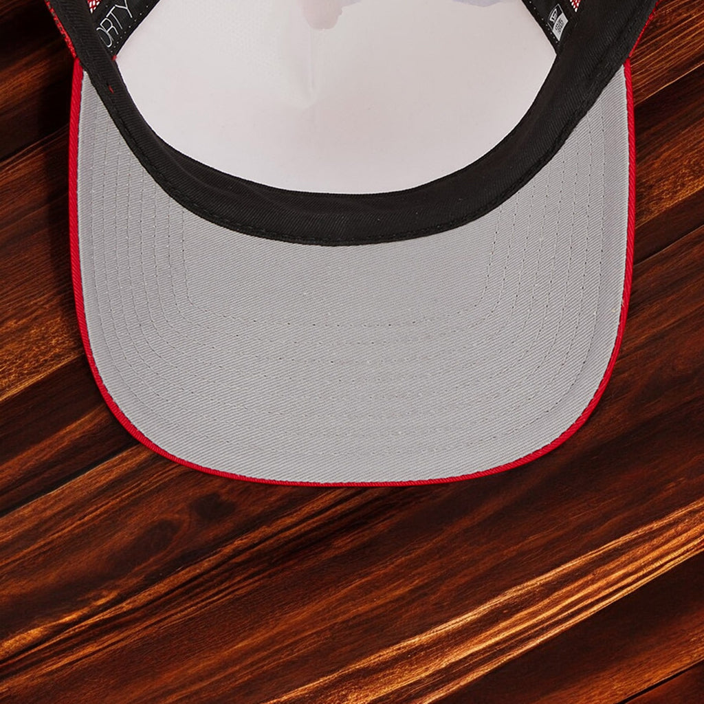 [60371915] Mens New Era MLB 940 STACKED A-FRAME TRUCKER ADJUSTABLE - LA ANGELS