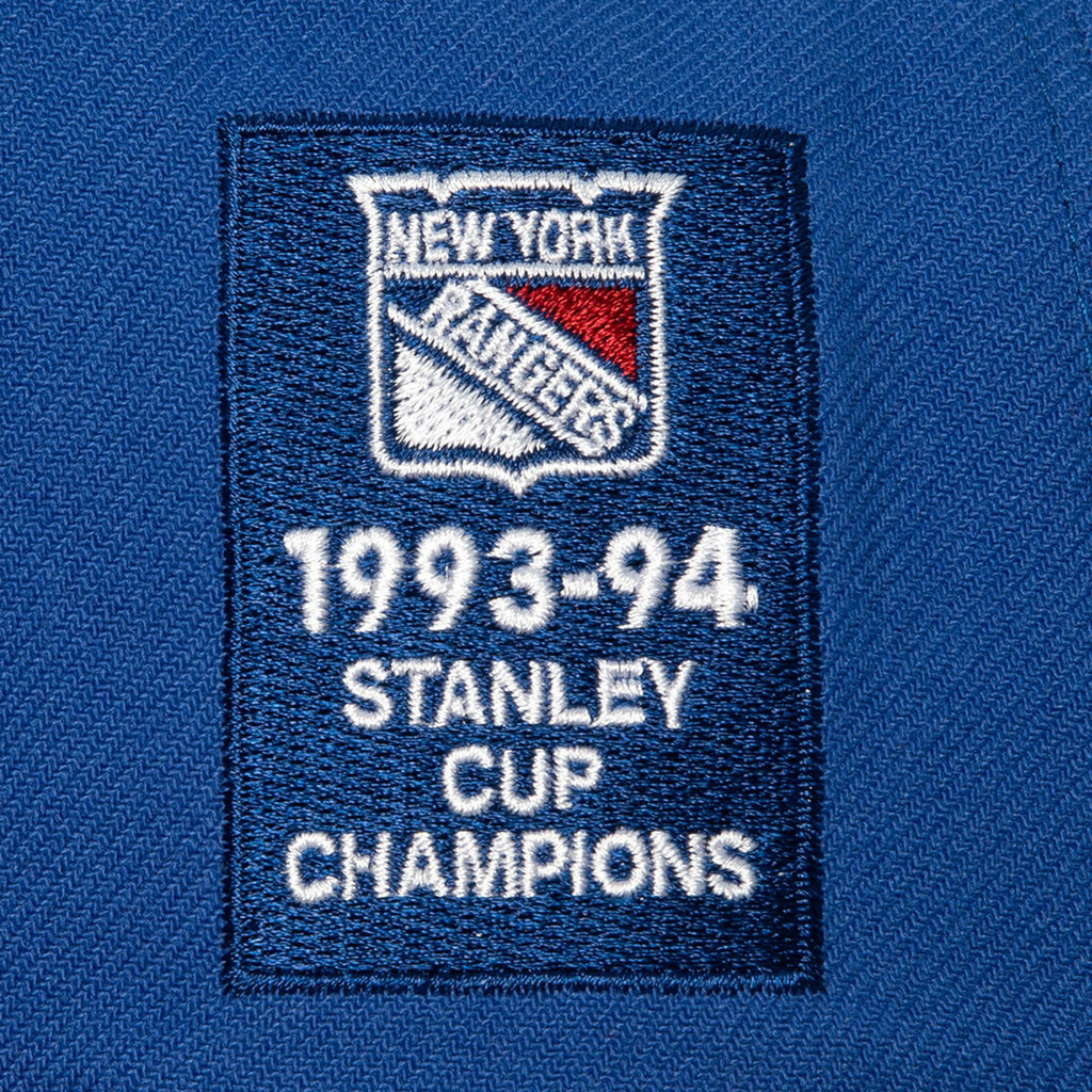 MENS MITCHELL & NESS NHL 2 TONE SIDE PATCH SNAPBACK RANGERS - BLUE