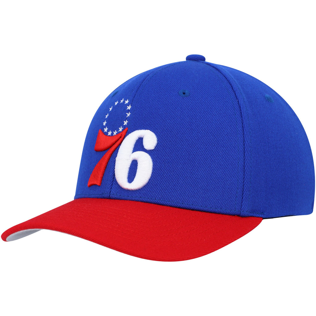 MENS MITCHELL & NESS NBA TEAM 2 TONE 2.0 STRETCH SNAPBACK NBA 76ERS