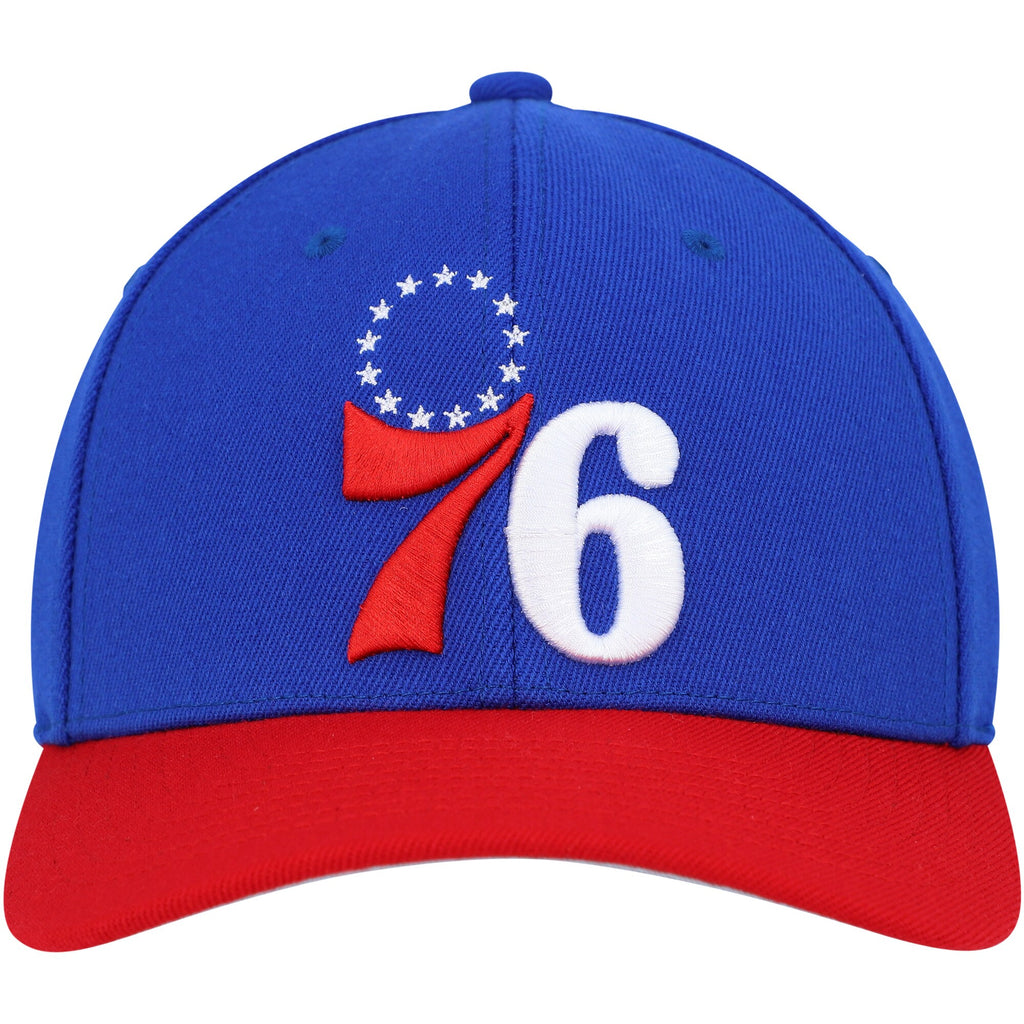 MENS MITCHELL & NESS NBA TEAM 2 TONE 2.0 STRETCH SNAPBACK NBA 76ERS