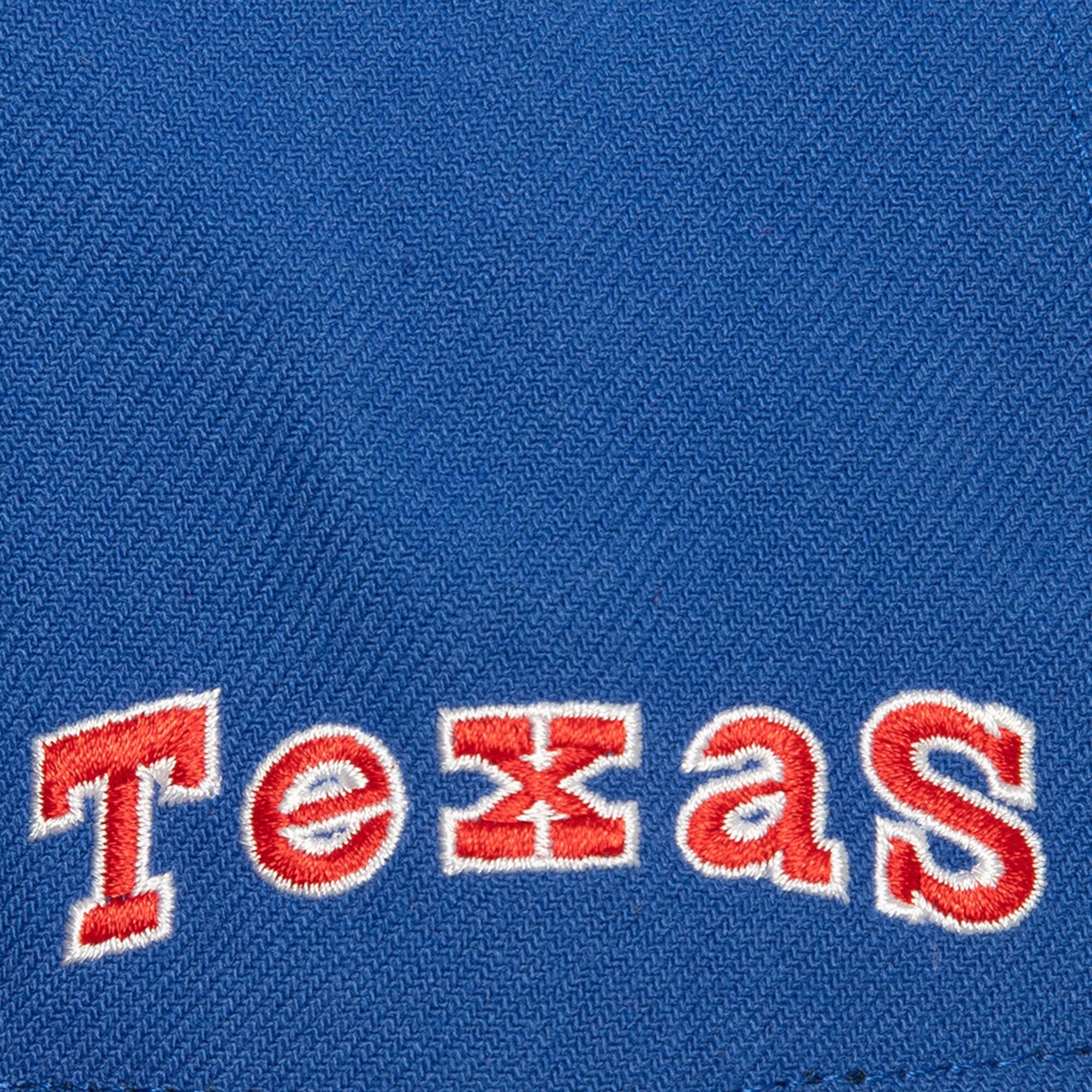 MENS MITCHELL & NESS MLB BASES LOADED FITTED COOP RANGERS