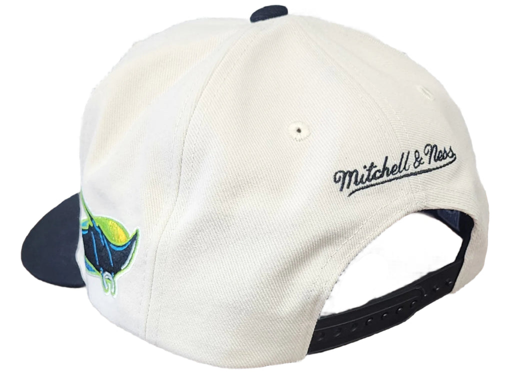 [HP11517-TBROFWH] MENS MITCHELL & NESS MLB OFF WORD PRO SNAPBACK COOP RAYS
