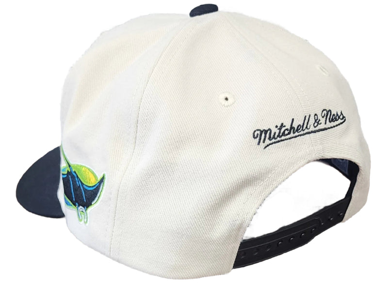 [HP11517-TBROFWH] MENS MITCHELL & NESS MLB OFF WORD PRO SNAPBACK COOP RAYS