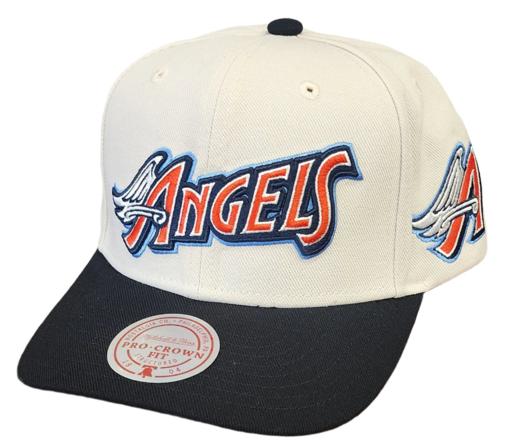 [HP11517-AANOFWH] MENS MITCHELL & NESS MLB OFF WORD PRO SNAPBACK COOP ANGELS