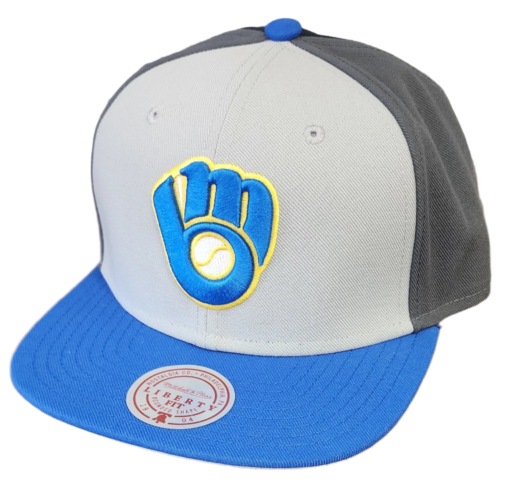 MENS MITCHELL & NESS MLB TRIPLE PLAY LIBERTY SNAPBACK COOP BREWERS