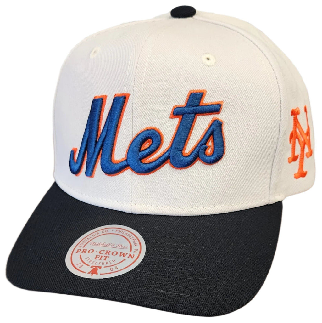 [HP11516-NYMOFWH] MENS MITCHELL & NESS MLB OFF WORD PRO SNAPBACK METS