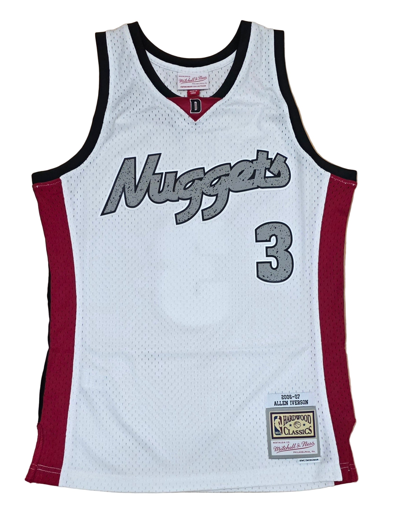 MENS MITCHELL & NESS CRACKED CEMENT SWINGMAN JERSEY NUGGETS 2006 ALLEN IVERSON