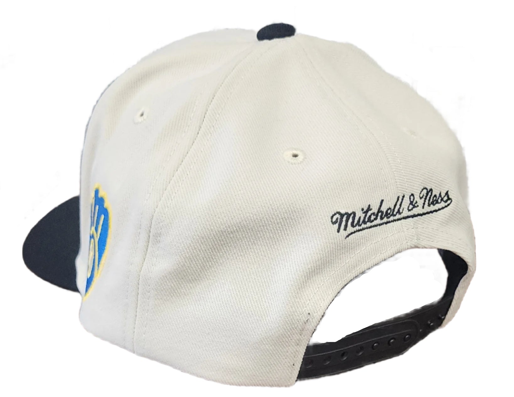 [HP11517-MBROFWH] MENS MITCHELL & NESS MLB OFF WORD PRO SNAPBACK COOP BREWERS