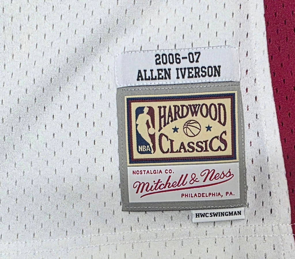 MENS MITCHELL & NESS CRACKED CEMENT SWINGMAN JERSEY NUGGETS 2006 ALLEN IVERSON