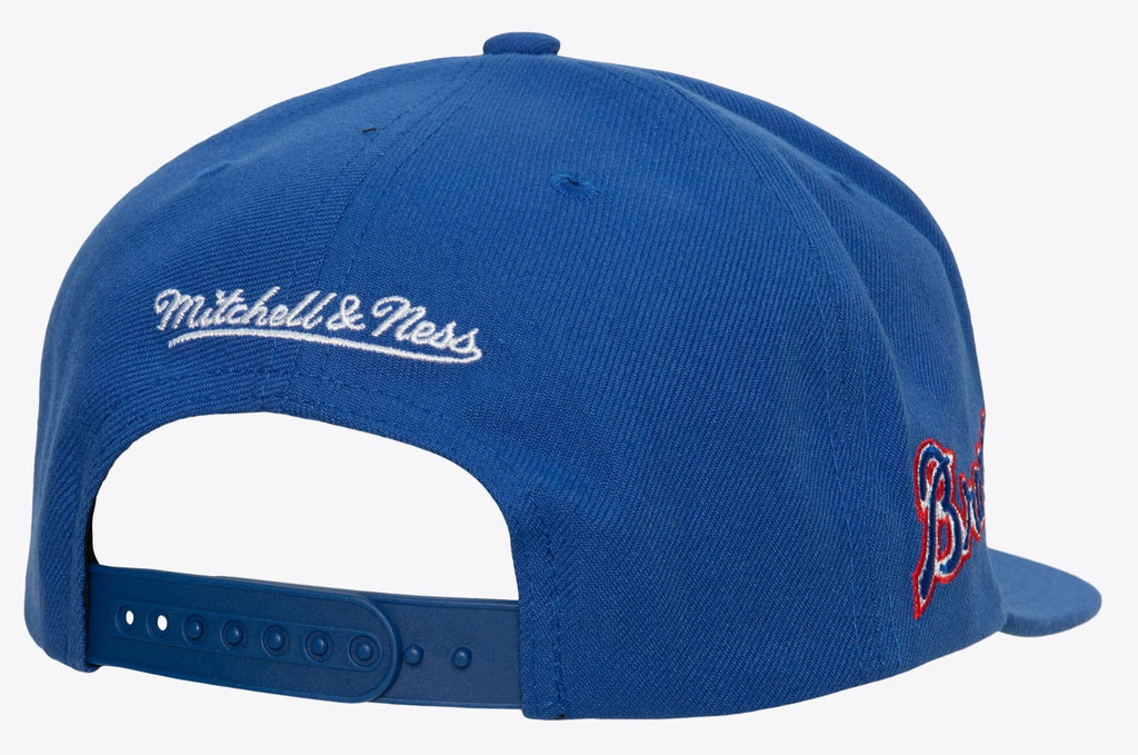 [HHSS6543-ABRYYPPPBLUE] MENS MITCHELL & NESS MLB EVERGREEN SNAPBACK COOP BRAVES