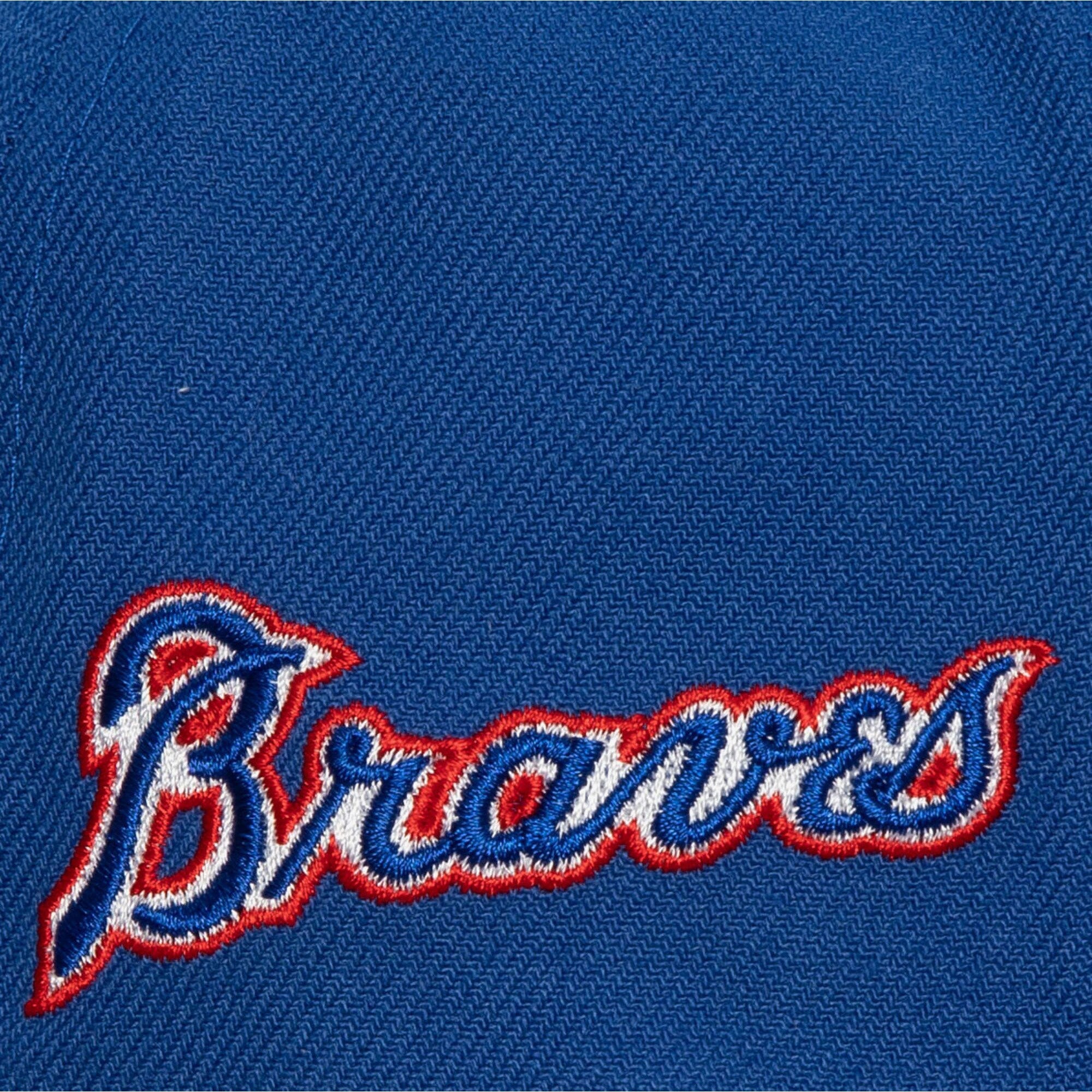 [HHSS6543-ABRYYPPPBLUE] MENS MITCHELL & NESS MLB EVERGREEN SNAPBACK COOP BRAVES