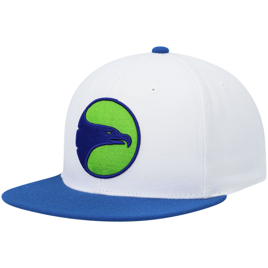 MENS MITCHELL & NESS NBA SIDE CORE 2.0 SNAPBACK HWC HAWKS - WHITE-ROYAL