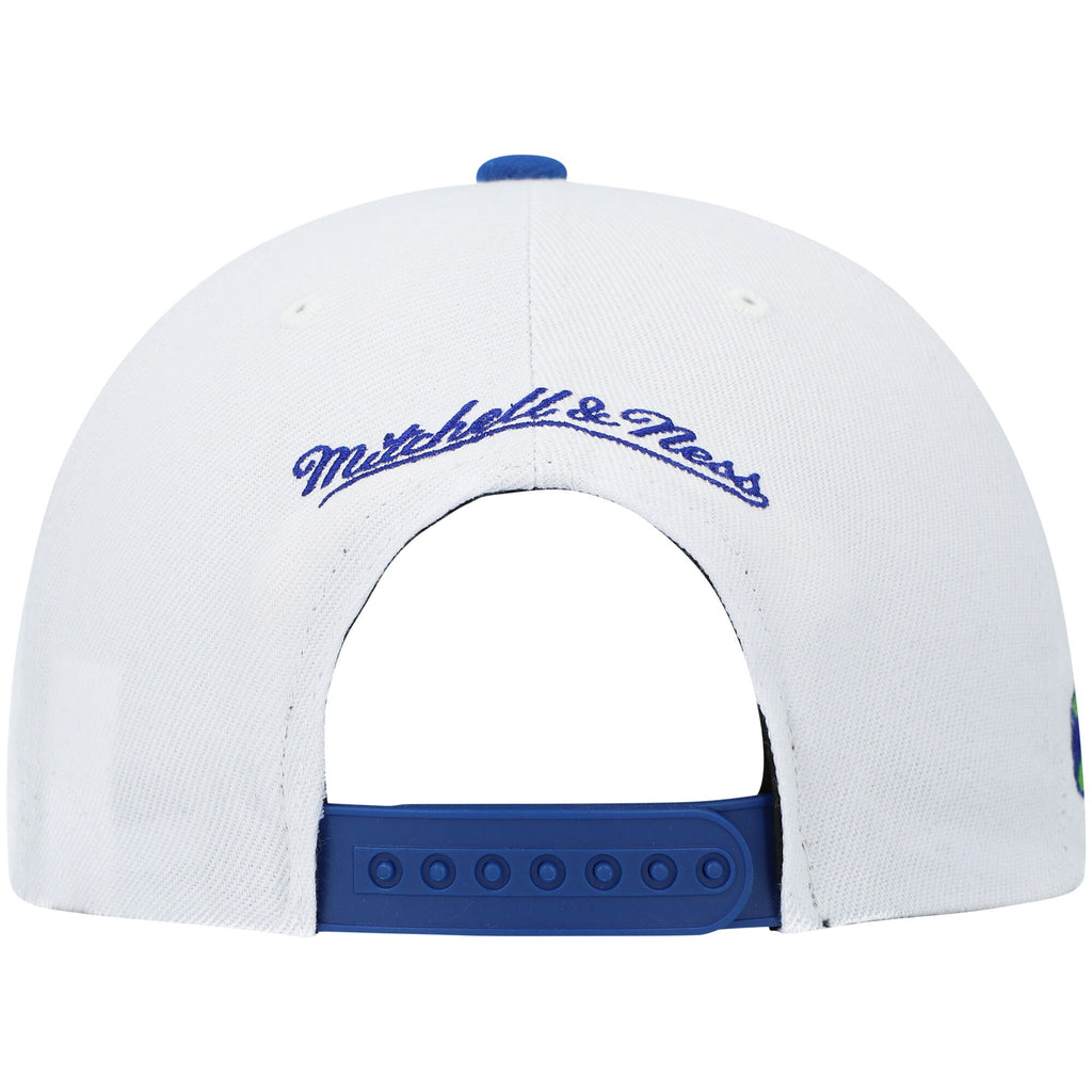 MENS MITCHELL & NESS NBA SIDE CORE 2.0 SNAPBACK HWC HAWKS - WHITE-ROYAL
