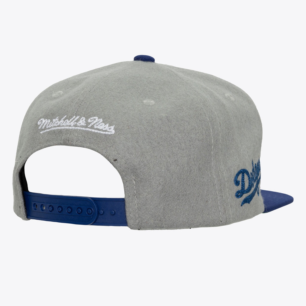 [HS9457-LADGREY] MENS MITCHELL & NESS MLB MELT STITCH SNAPBACK DODGERS