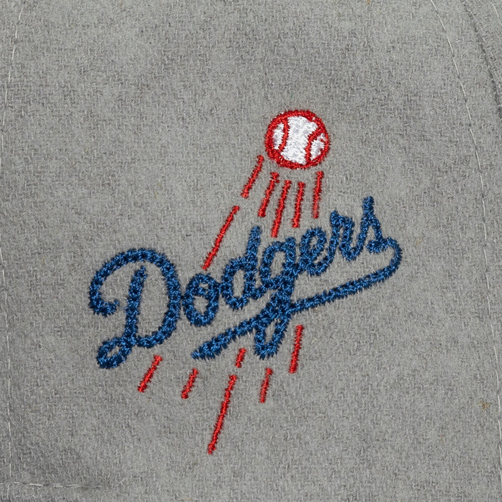 [HS9457-LADGREY] MENS MITCHELL & NESS MLB MELT STITCH SNAPBACK DODGERS