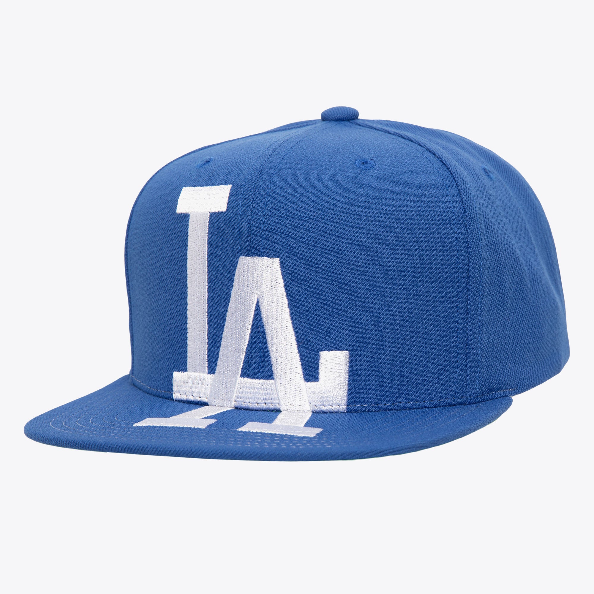 [HS9756-LADBLUE] MENS MITCHELL & NESS MLB XL LOGO SNAPBACK DODGERS