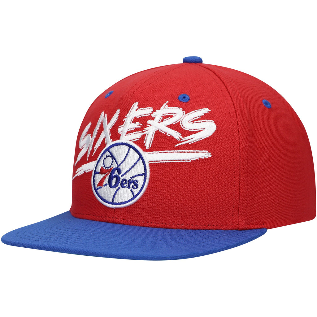 Mens Mitchell & Ness NBA TRANSCRIPT SNAPBACK HWC 76ERS