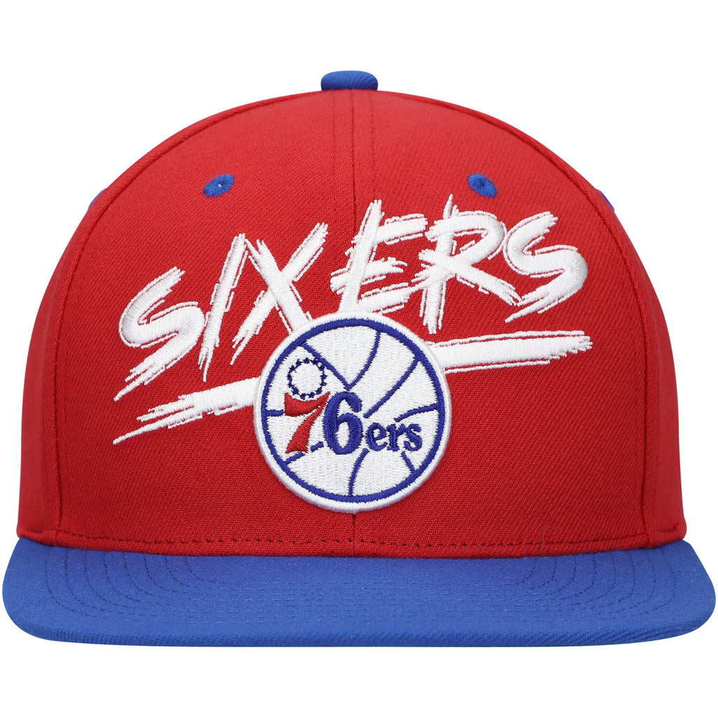 Mens Mitchell & Ness NBA TRANSCRIPT SNAPBACK HWC 76ERS