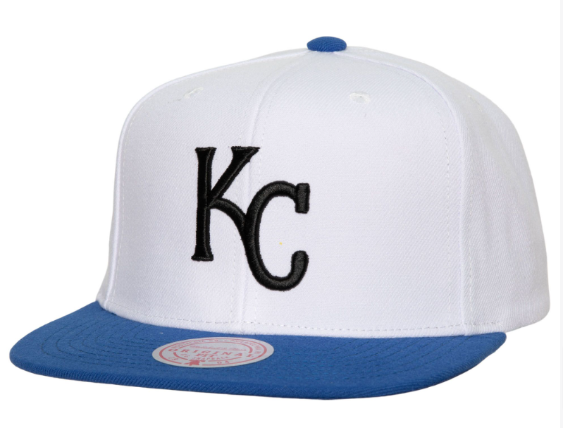 MENS MITCHELL & NESS MLB HOMETOWN SNAPBACK COOP ROYALS - WHITE